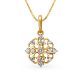 Clover Motif Diamond Pendant