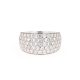 2.97 CTW   Round Near-Colorless Moissanite Pave Band in Sterling Silver