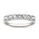 0.70 CTW   Round Moissanite Seven Stone Ring in 14K White Gold