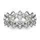 3.64 CTW   Round Moissanite Fashion Ring in 14K White Gold