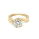 1.00 CTW   Round Near-Colorless Moissanite Solitaire Engagement Ring in 14K Gold
