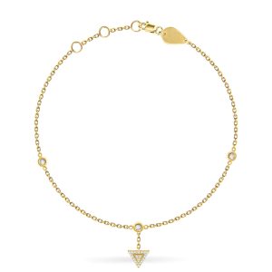Anklet with Triangle Charm