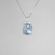 Aquamarine & Diamond Necklace